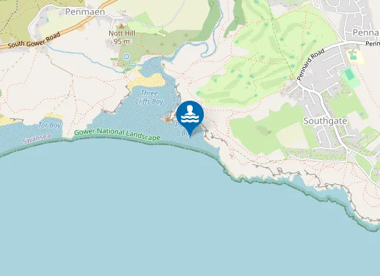 Map of Pobbles Beach