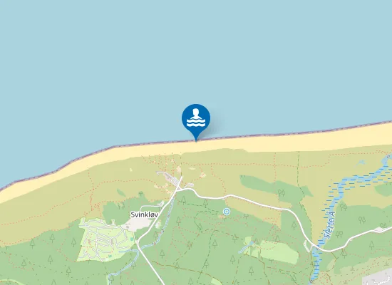 Map of SVINKLØV STRAND