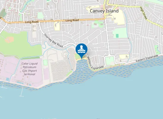 Map of Thorney Bay Beach