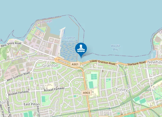 Map of Wardie Bay Beach