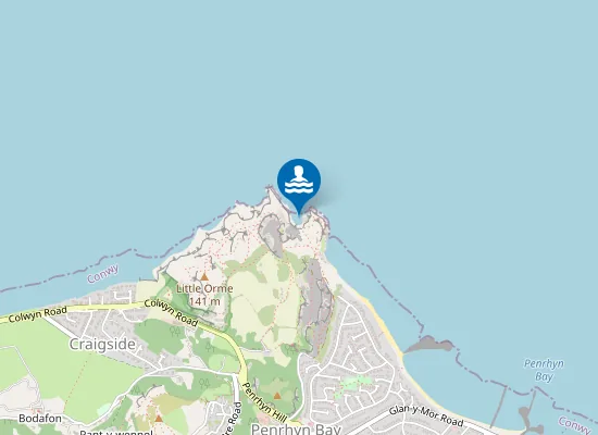Map of Porth Dyniewaid