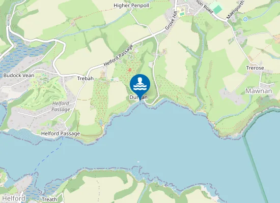 Map of Durgan (tidal area)