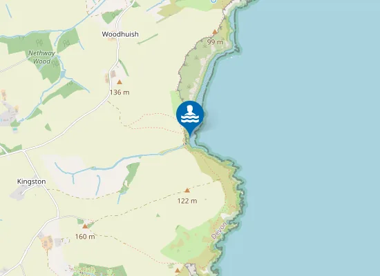 Map of Scabbacombe Sands