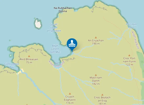 Map of Traigh a' Chruachain