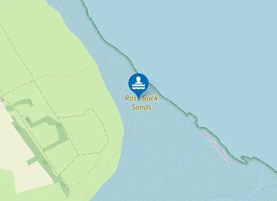 Map of Ross Back Sands