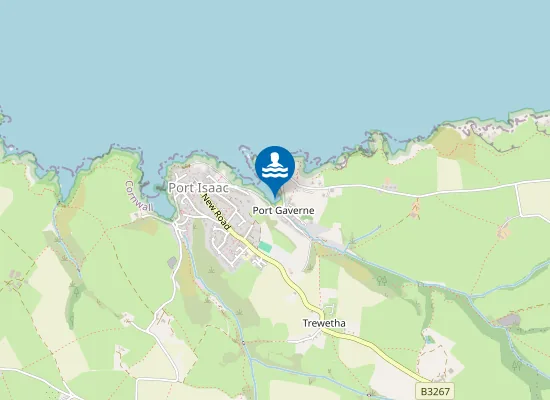 Map of Port Gaverne Beach