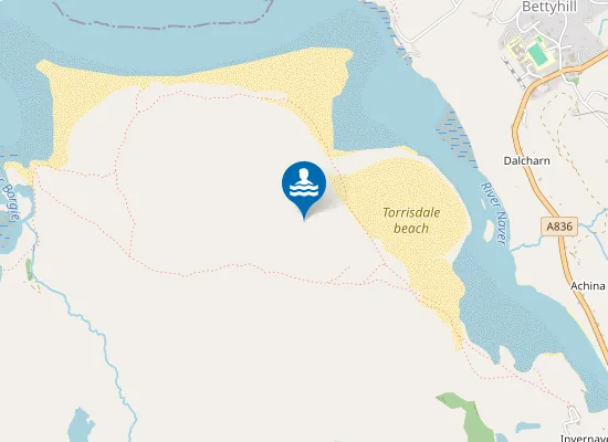 Map of Torrisdale beach