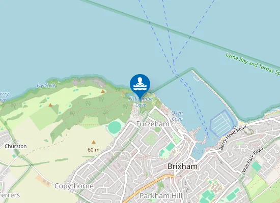 Map of Fishcombe Cove