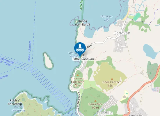 Map of Little Ganavan Beach