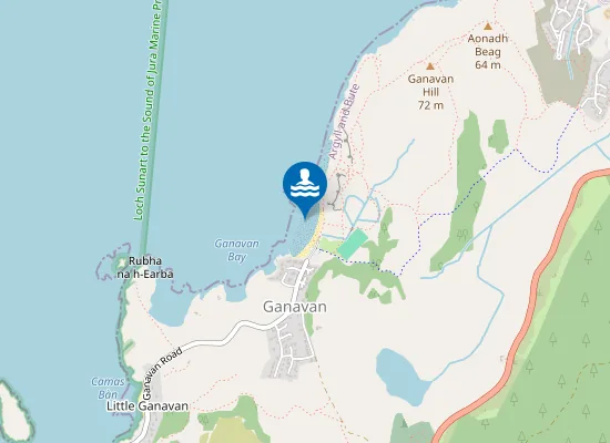 Map of Ganavan Sands