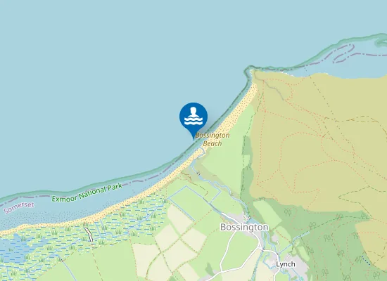 Map of Bossington Beach