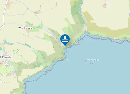 Map of Woodcombe Sand