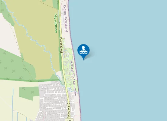 Map of OFFENTLIG STRAND DOKKEDALVEJ 102