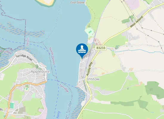 Map of Instow Beach