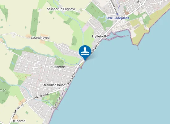 Map of CAFE HJORTHOLM