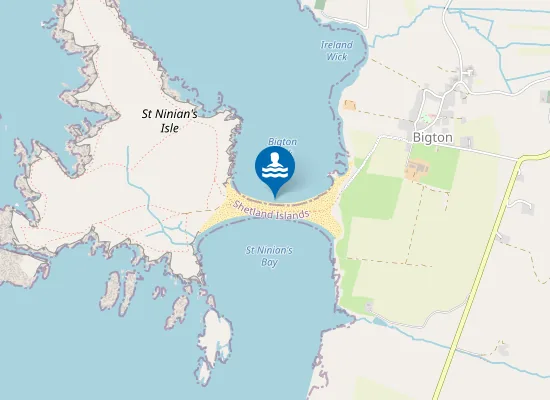 Map of St Ninian's tombolo