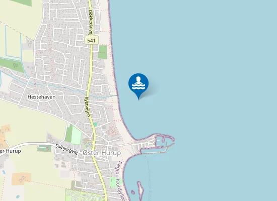 Map of ØSTENKROGEN - HAVNEN I Ø.HURUP