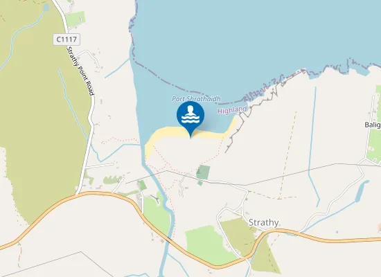 Map of Strath Bay Beach