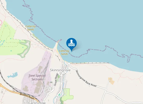 Map of Cattersty  Sands