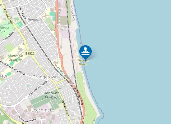 Map of Hendon Beach