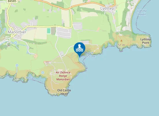 Map of Skrinkle Haven Beach