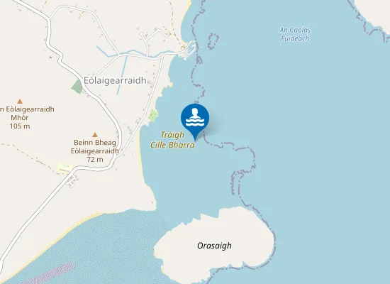 Map of Tràigh Cille Bharra