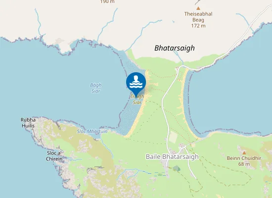 Map of Tràigh Siar