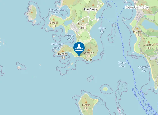 Map of Rushy Bay