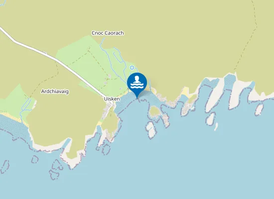Map of Uisken Beach