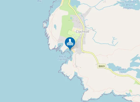 Map of Clachtoll Beach