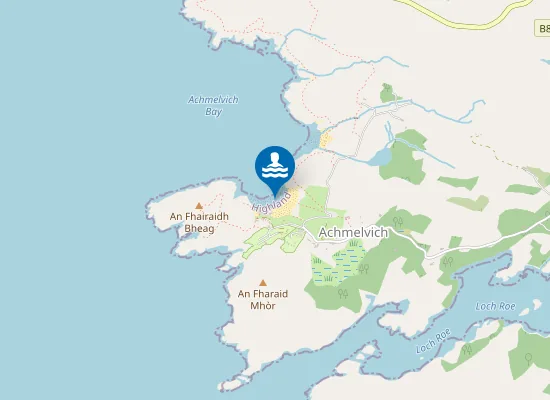 Map of Achmelvich Beach