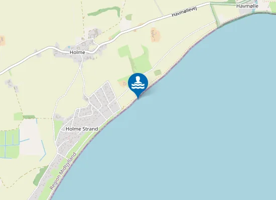 Map of HOLME STRAND