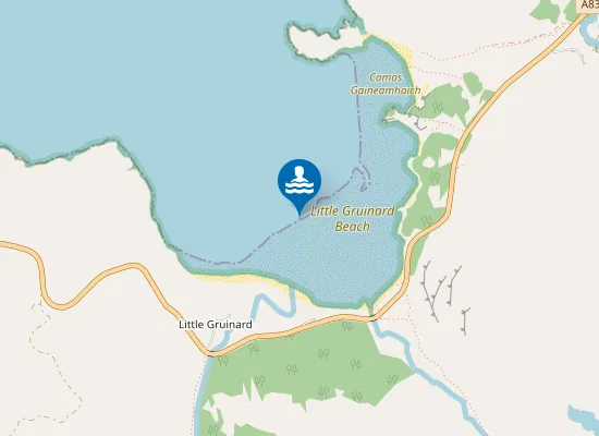 Map of Little Gruinard Beach