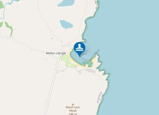 Map of Mellon Udrigle Beach