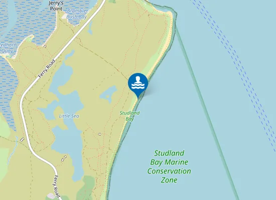 Map of Studland Naturist Beach