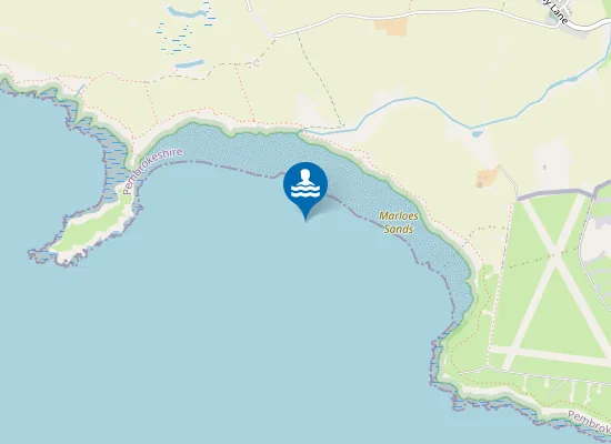 Map of Marloes Sands