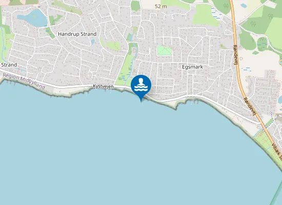 Map of HANDRUP STRAND