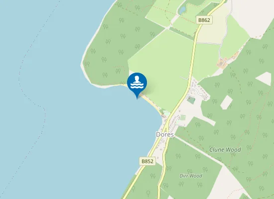 Map of Dores Beach