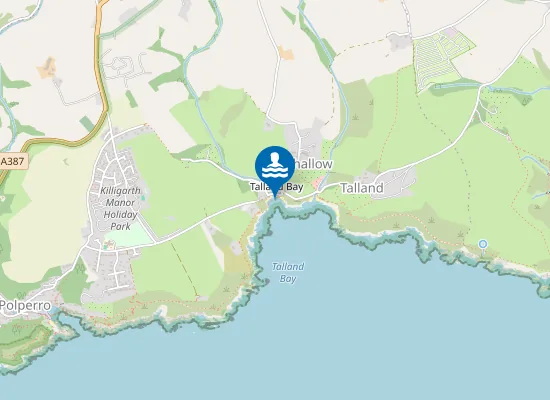 Map of Talland Sand