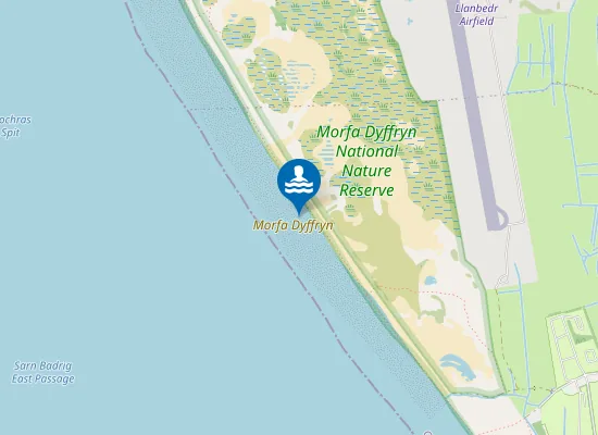 Map of Morfa Dyffryn