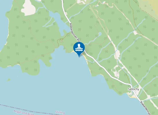 Map of Sallochy Beach