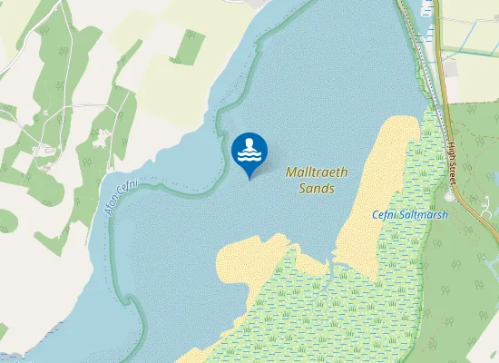 Map of Malltraeth Sands
