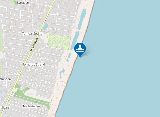 Map of MØLLESTENEN, TORNDRUP STRAND