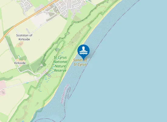 Map of Sands of St Cyrus