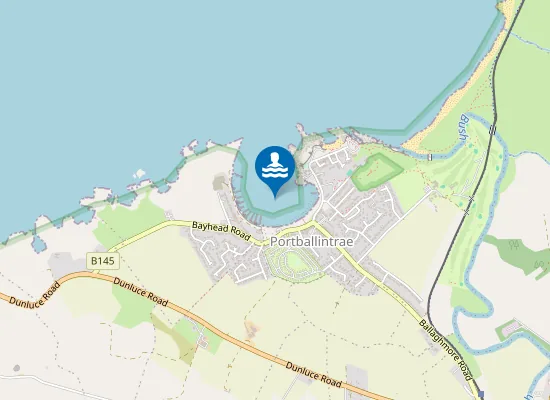 Map of Portballintrae Beach