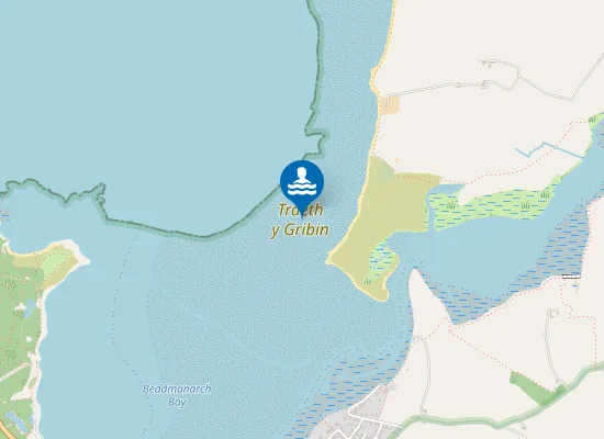 Map of Traeth y Gribin