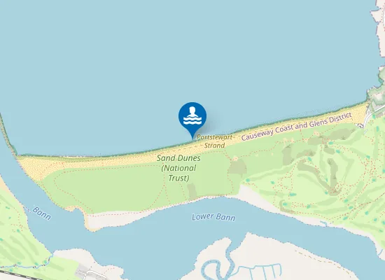 Map of Portstewart Strand