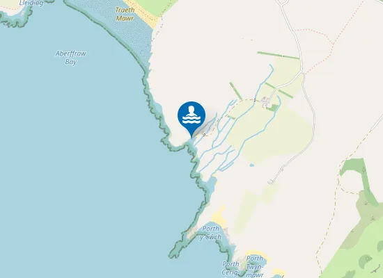 Map of Porth Cadwaladr