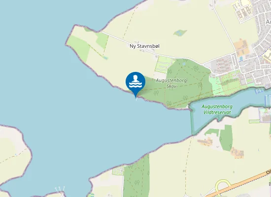 Map of Badeanstalten I Augustenborg