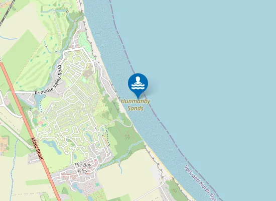 Map of Hunmanby Sands